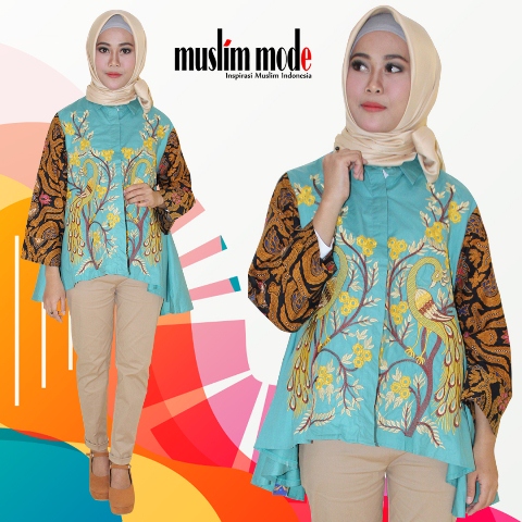 Cantik, Blus Bordir Berpadu Batik